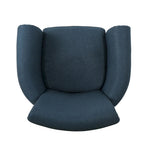 Navy Blue 31 Upholstered Club Chair with Nailheads