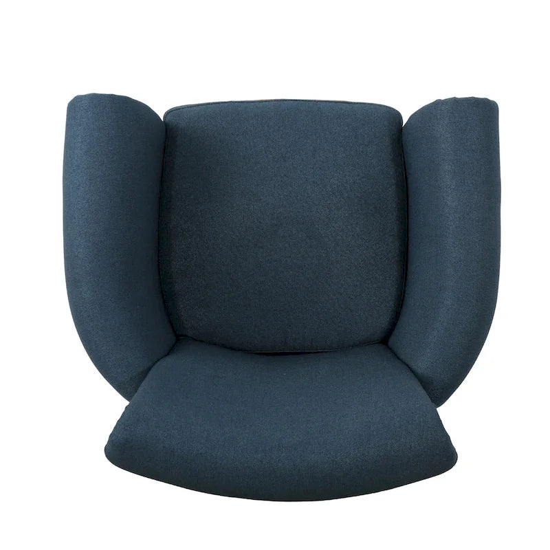 Navy Blue 31 Upholstered Club Chair with Nailheads