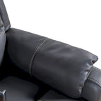 Bonded Leather Zero Gravity Power Recliner with Massage and Heating