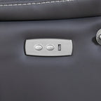 Bonded Leather Zero Gravity Power Recliner with Massage and Heating