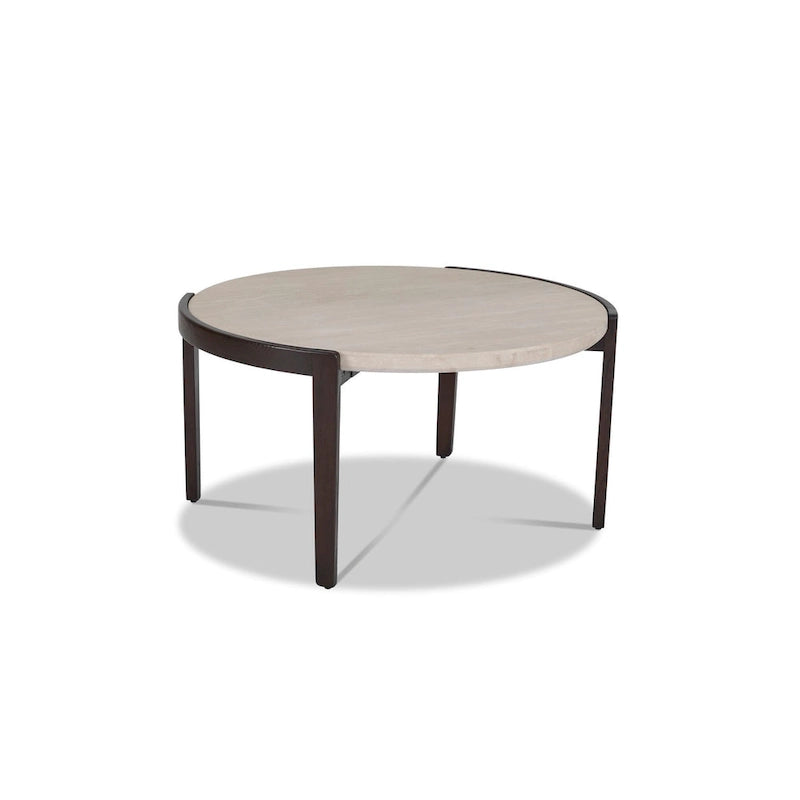 Stone Round Coffee Table - 35 x 18 x 35