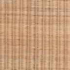 Oxford Braided Natural Rattan End Table with Shelf - Boho Table with Loop Detailing, Coastal Style for Living Room or Bedroom