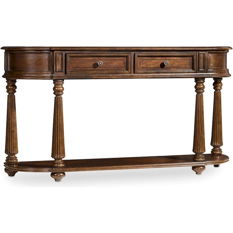  60 Inch Long Rubberwood Console Table from the