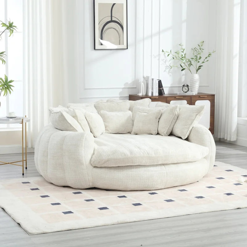 Comfortable Double Loaf Sofa Bed, Oversized Sofa Bed with Armrests