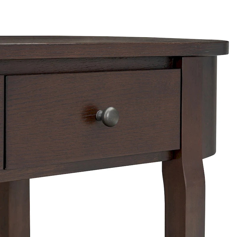 Vintage Console Table, Glossy Sofa Table for Entryway and Living Room