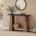 47 Mid-Century Modern Console Sofa Table with Storage for Entryway - 47.24 W x 13.78 D x 35.43 H