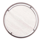 Round Side Table w/ Faux Stone