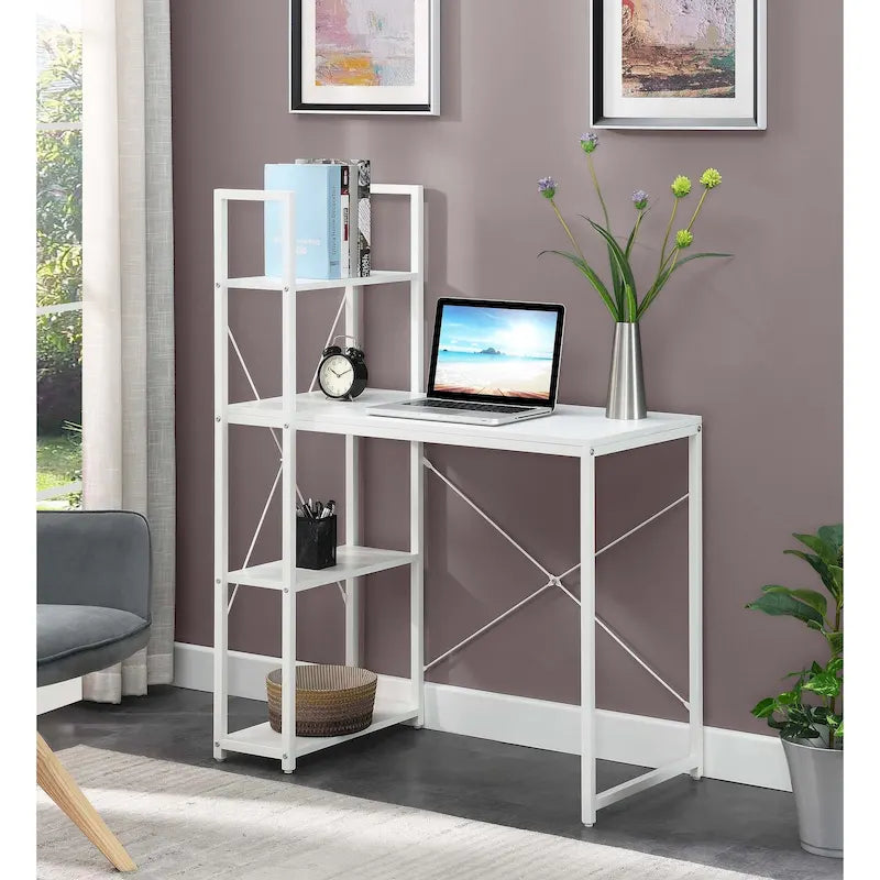 Office Workstation with Shelves