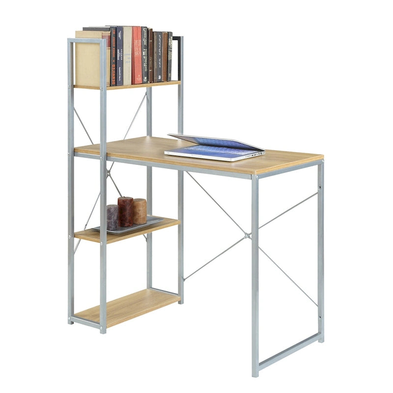 Office Workstation with Shelves