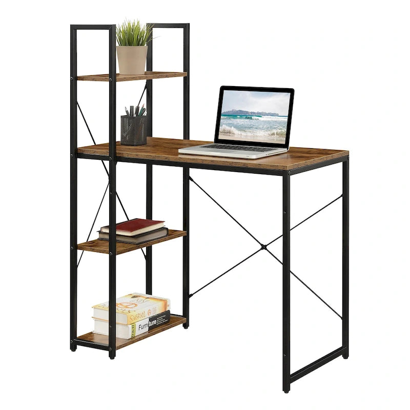 Office Workstation with Shelves