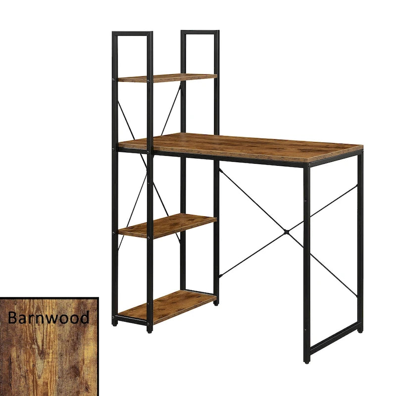 Office Workstation with Shelves