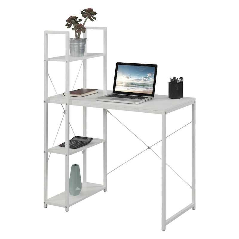 Office Workstation with Shelves