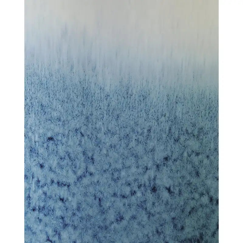 White/Blue Stool - 13W x 13D x 18H