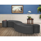 Curved Indoor Ottoman (Set of 2)
