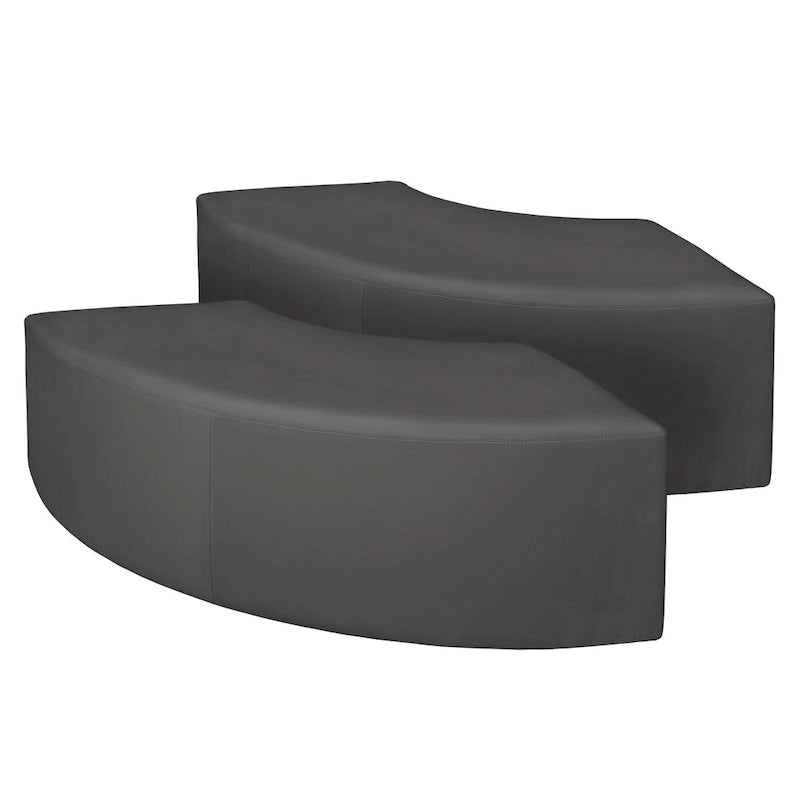 Curved Indoor Ottoman (Set of 2)
