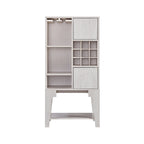 Contemporary 4-Shelf Buffet with Wine Rack