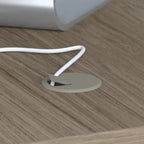 60W Desk with Return and Cabinet