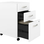 60W Desk with Return and Cabinet