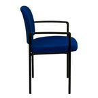 Comfort Stackable Steel Side Reception Chair with Arms