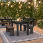 Rectangular Antique Rustic Solid Pine Farm Dining Table