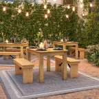 Rectangular Antique Rustic Solid Pine Farm Dining Table