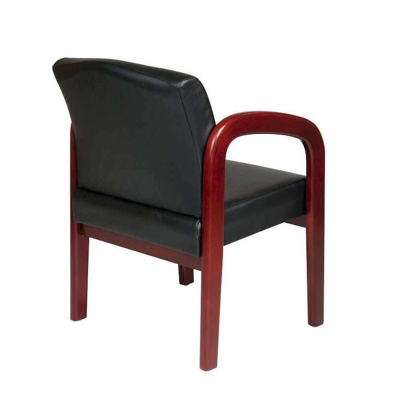 Cherry Finish Wood Visitor Chair