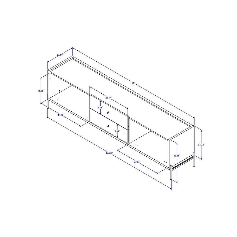 86.69 In. Media Cabinet Console