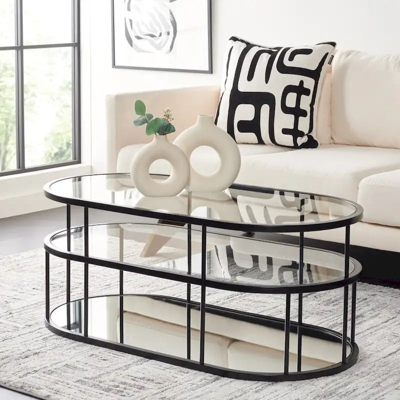 3 Shelf Coffee Table - 42 L x 21 D x 17 H - 42Wx21Dx17H