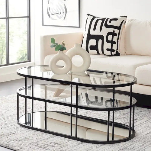 3 Shelf Coffee Table - 42 L x 21 D x 17 H - 42Wx21Dx17H