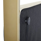 Contemporary Upholstered King Size Canopy Bed