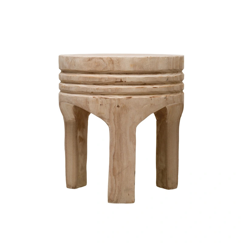 Wood Carved Stool