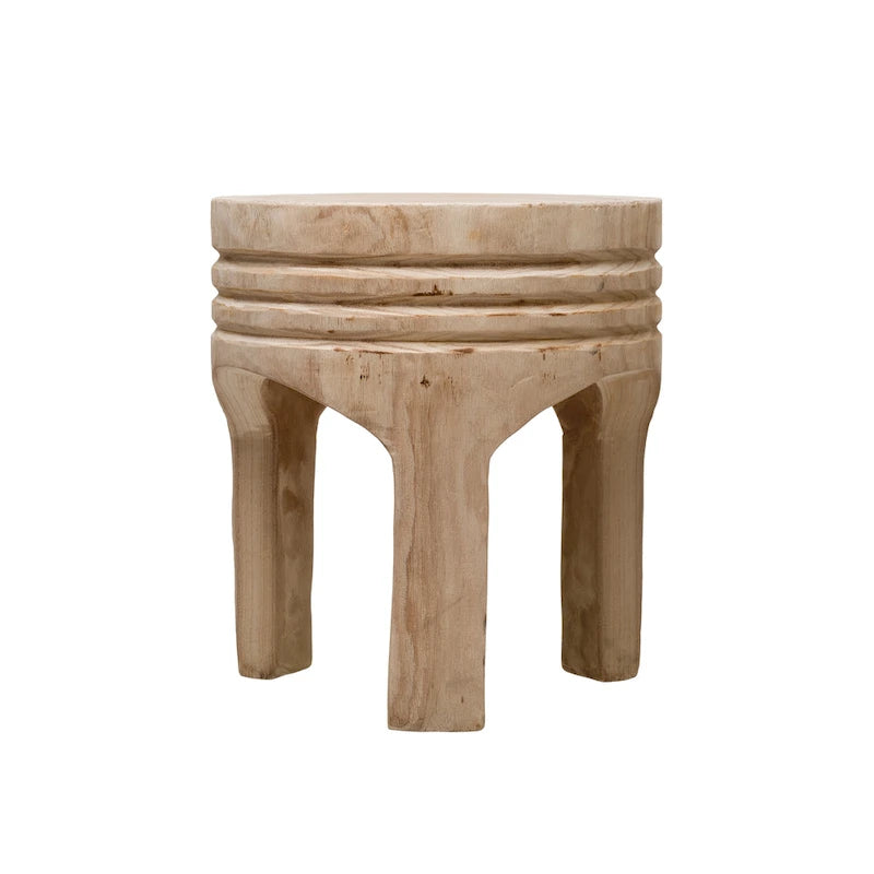  Wood Carved Stool