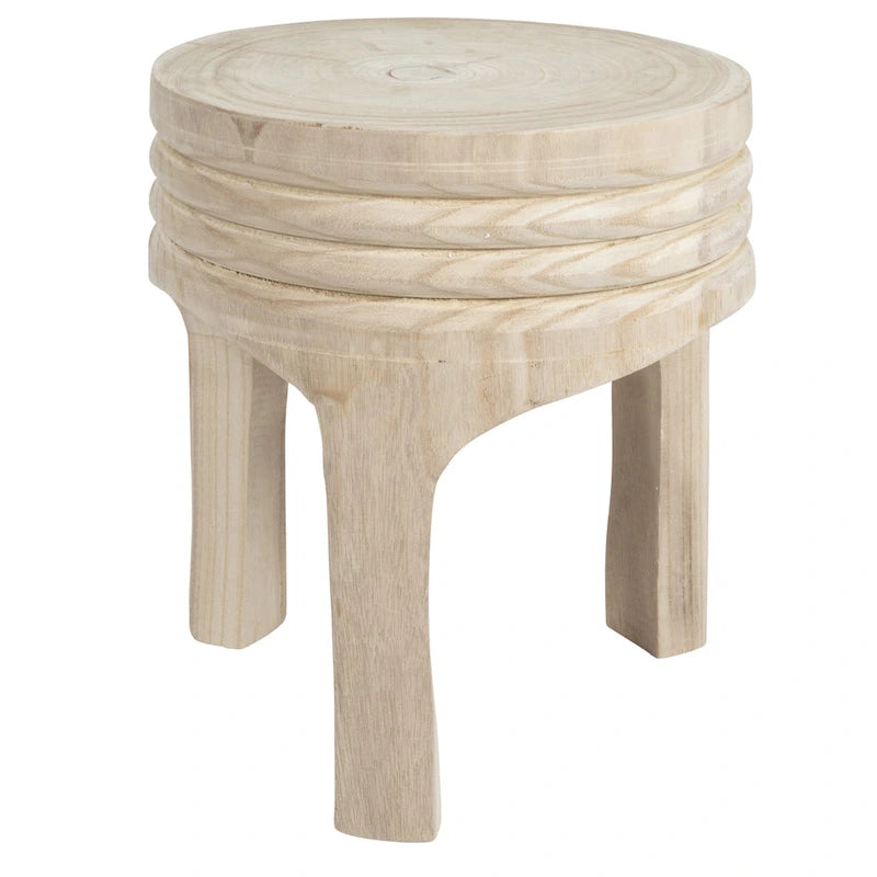Wood Carved Stool