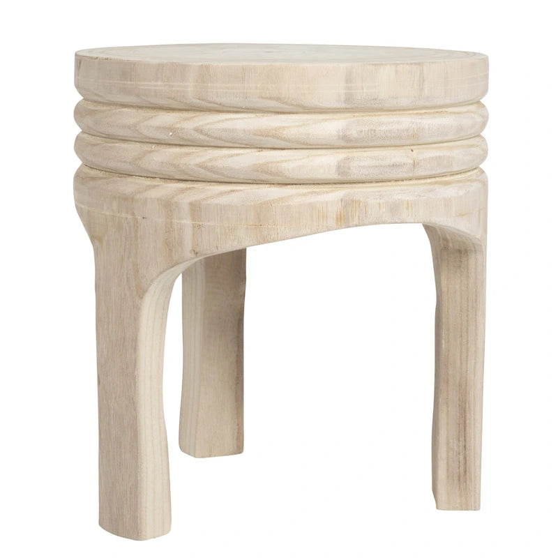 Wood Carved Stool