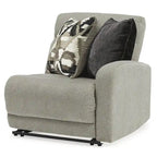 Gray 3-Piece Power Reclining Sectional Sofa - 109W x 38D x 39H