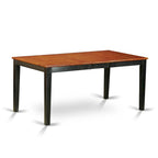 Modern Dining Table - Rectangle Kitchen Table Top with Butterfly Leaf (Finish Color Options)