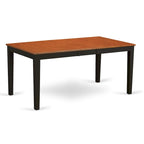 Modern Dining Table - Rectangle Kitchen Table Top with Butterfly Leaf (Finish Color Options)