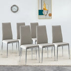 Dining chair, black chair and 6-piece set of