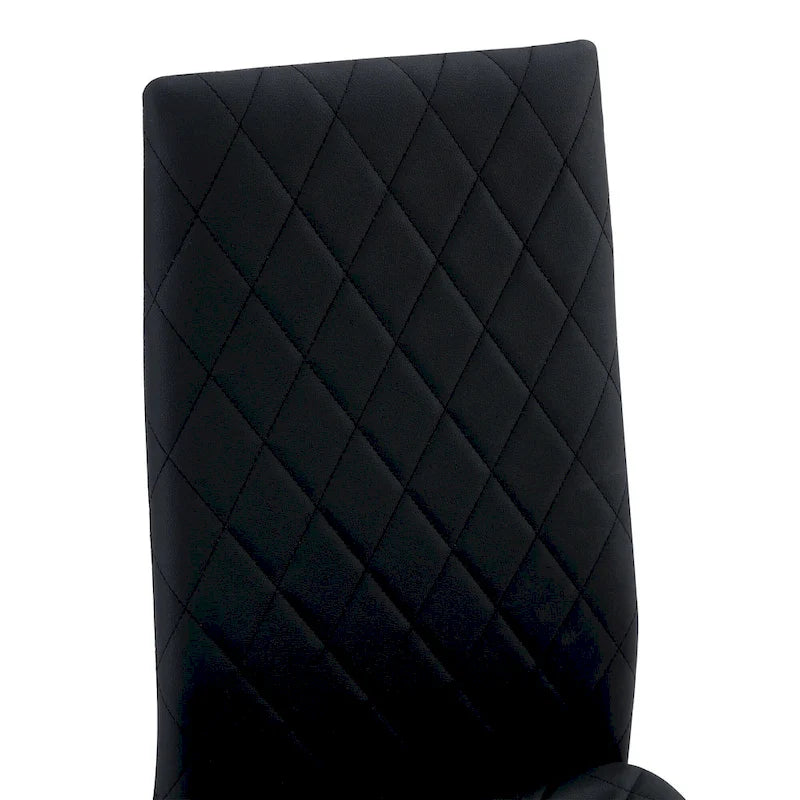 Dining chair, black chair and 6-piece set of