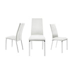Set of 2 Dining Chair in Taupe Top Grain Leather