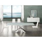 Set of 2 Dining Chair in Taupe Top Grain Leather