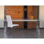 Set of 2 Dining Chair in Taupe Top Grain Leather
