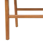 Leather Handmade Woven Dining Chair with Teak Wood Frame - Set of 2 Brown, White or Black