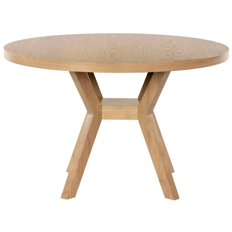 48-inch Round Wood Dining Table - Natural - 48Wx48Dx30H